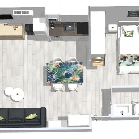 Roses Apartments Tropical Loft Vista Mar Lateral Eksteriør billede